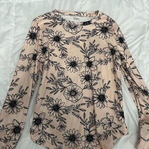 Floral Print Long Sleeve Top